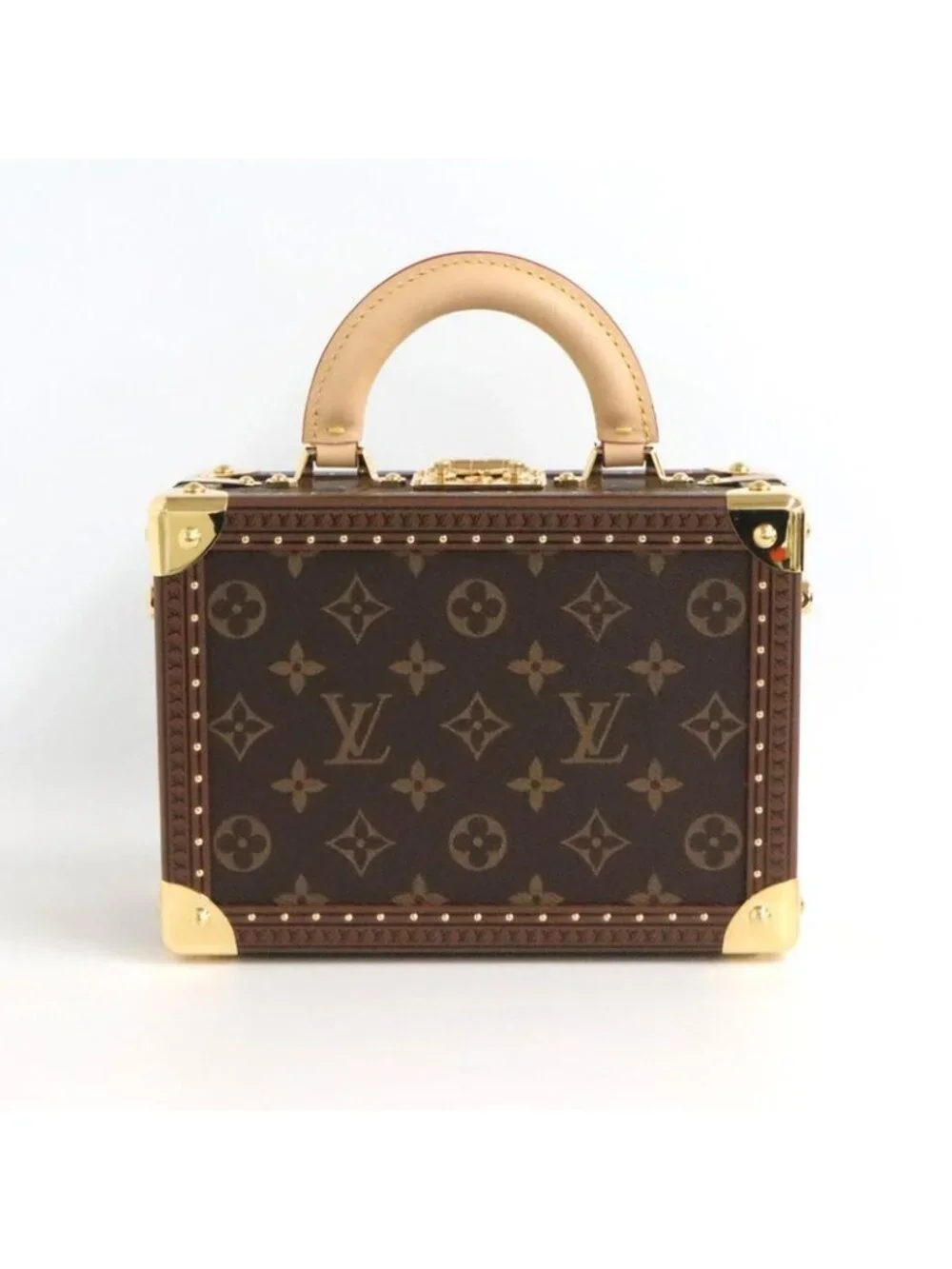 Louis Vuitton Monogram Petite Valise Trunk 2-Way Handbag